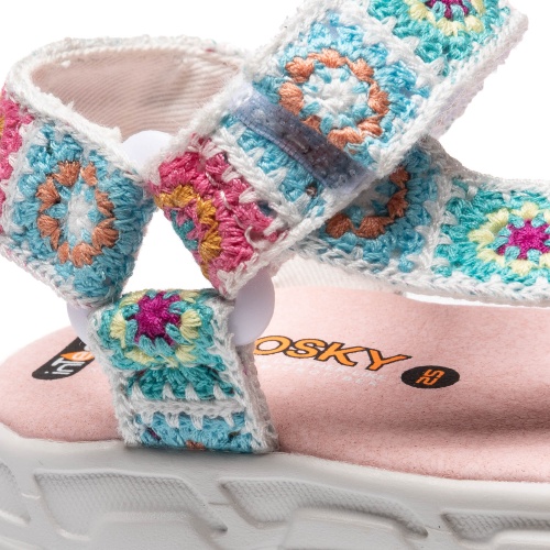 Босоножки Pablosky для девочки, белые фото 7