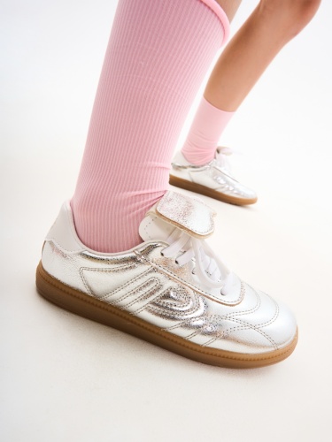 Кеды PABLOSKY для девочки, серебряные фото 2