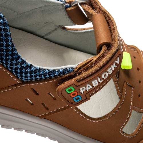 Сандалии Pablosky для мальчика, коричневые фото 11