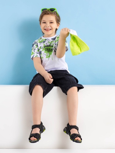 Сандалии SUPERFIT для мальчика, чёрные фото 3