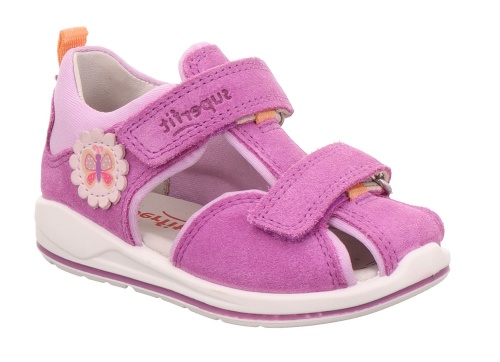 Босоножки SUPERFIT для девочки, фиолетовые