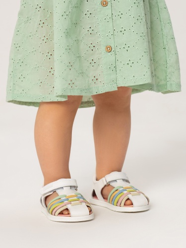 Босоножки PABLOSKY для девочки, белые фото 2