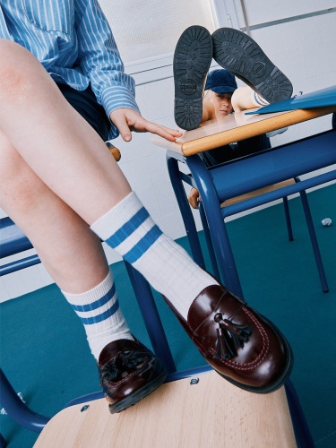 Лоферы PAOLA для девочки, бордовые фото 2